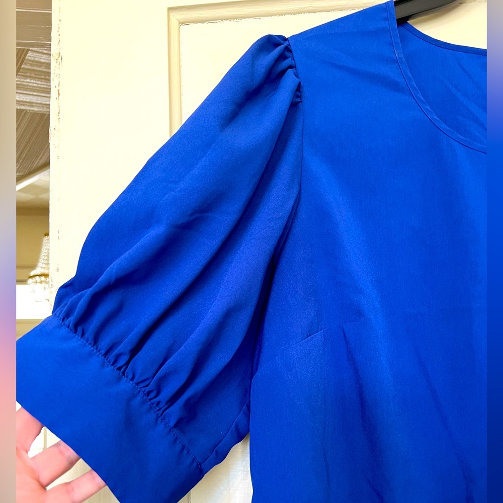 Eloquii Plus Royal Blue Blouse Size 18